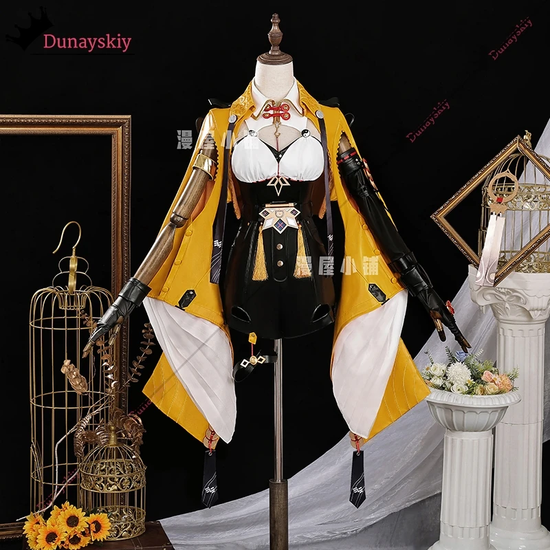 Yixuan 코스프레 게임 Zenless Zone Zero ZZZ 의상 Yixuan 롤 플레잉 가발 소품 정장 성인 여성을위한 할로윈 변장 s-2xl