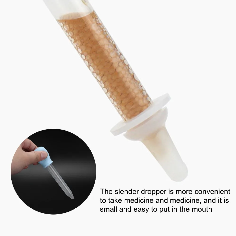 1 set ABS Bottle Pet Nurser Bottle 50ML Capacity Silicone Nipple Nursing Feeding Bottle Bottle Body Scale Soft Mouth Feeding Tip