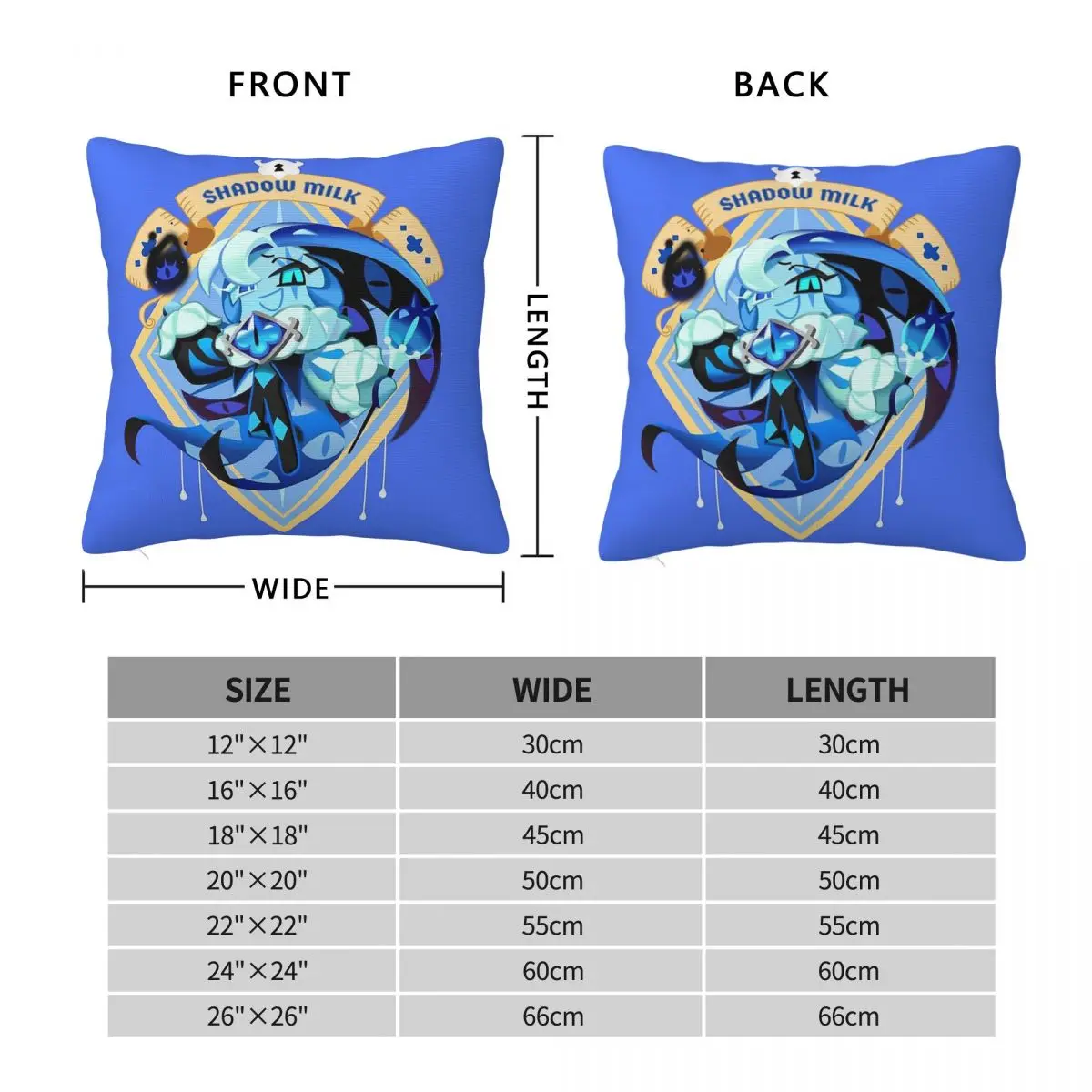 Shadow Milk Cookie Square Pillowcase Polyester Linen Velvet Printed Zip Decorative Car Cushion Cover Wholesale 18