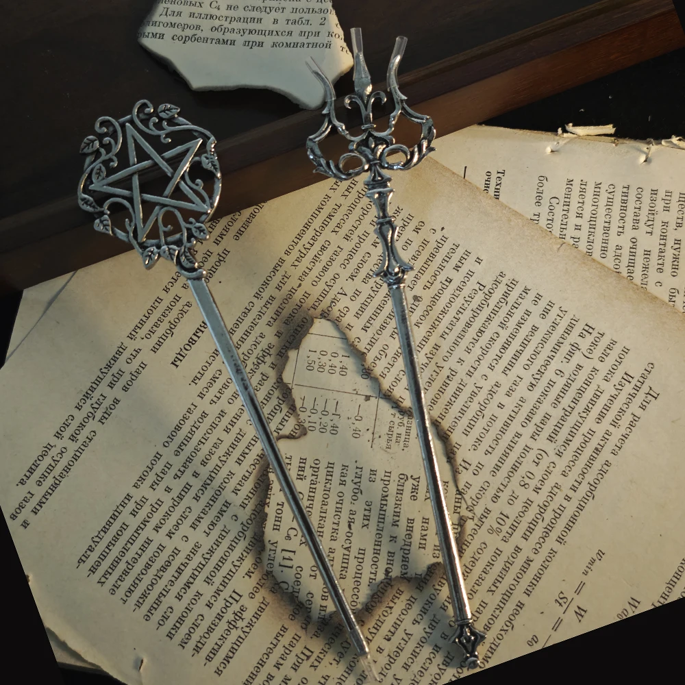 فاسق نمط المتخصصة شخصية مضلع ستار ليف على شكل لوحة الإناث دبوس الشعر الرجعية الراقية يشعر مأدبة موضة أغطية الرأس #3