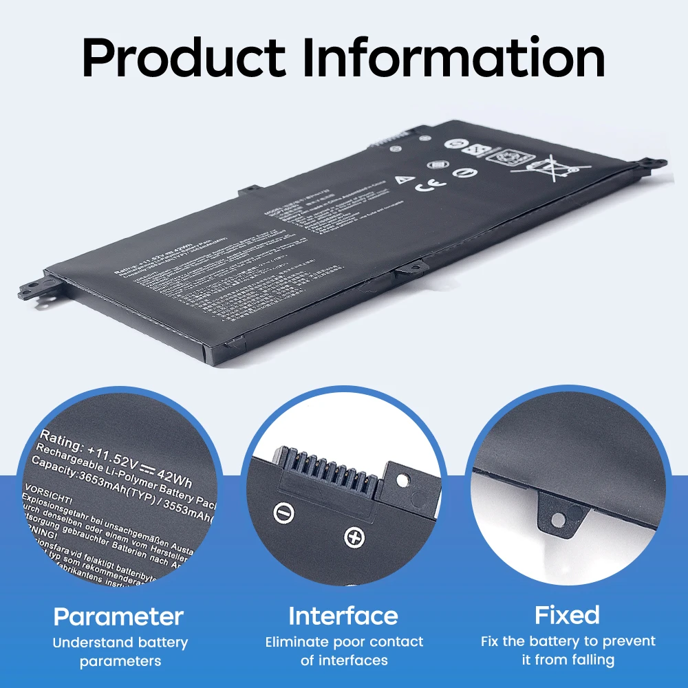 BGBT B31N1732 Laptop Battery for ASUS VivoBook X430UA X430UF X430UN X430FA X430FN X571G X571LH X571GT S4300F S4300U