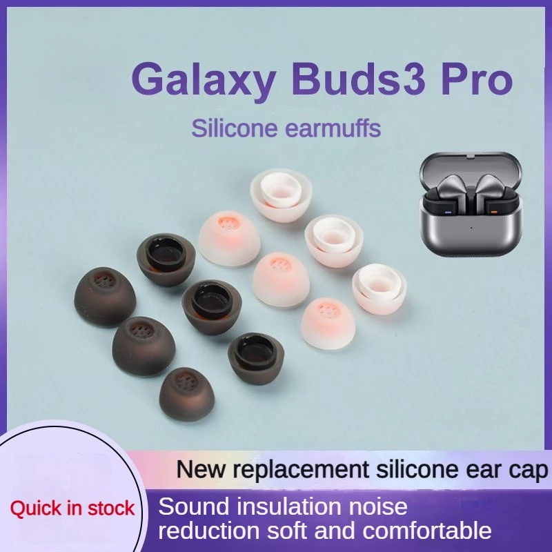 Almohadillas de silicona para Samsung Galaxy Buds3 Pro, tapones para los oídos, funda de silicona para auriculares inalámbricos con Bluetooth