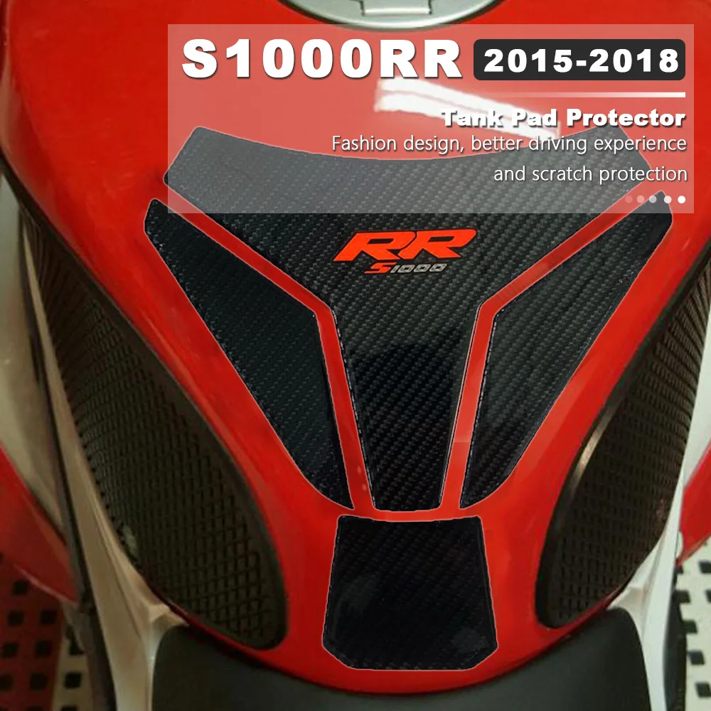 Pelindung Pad Tangki Karbon Terlihat S1000RR Tankpad Tahan Air untuk BMW S 1000 S1000 RR 1000RR 2015 2016 2017 2018 Stiker Motor