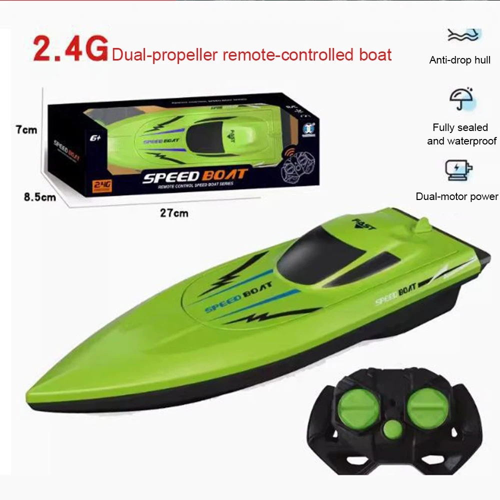 Jouet de bateau télécommandé pour enfants, hors-bord Submersible à grande vitesse, simulation de bateau électrique, modèle de motomarine pour garçons