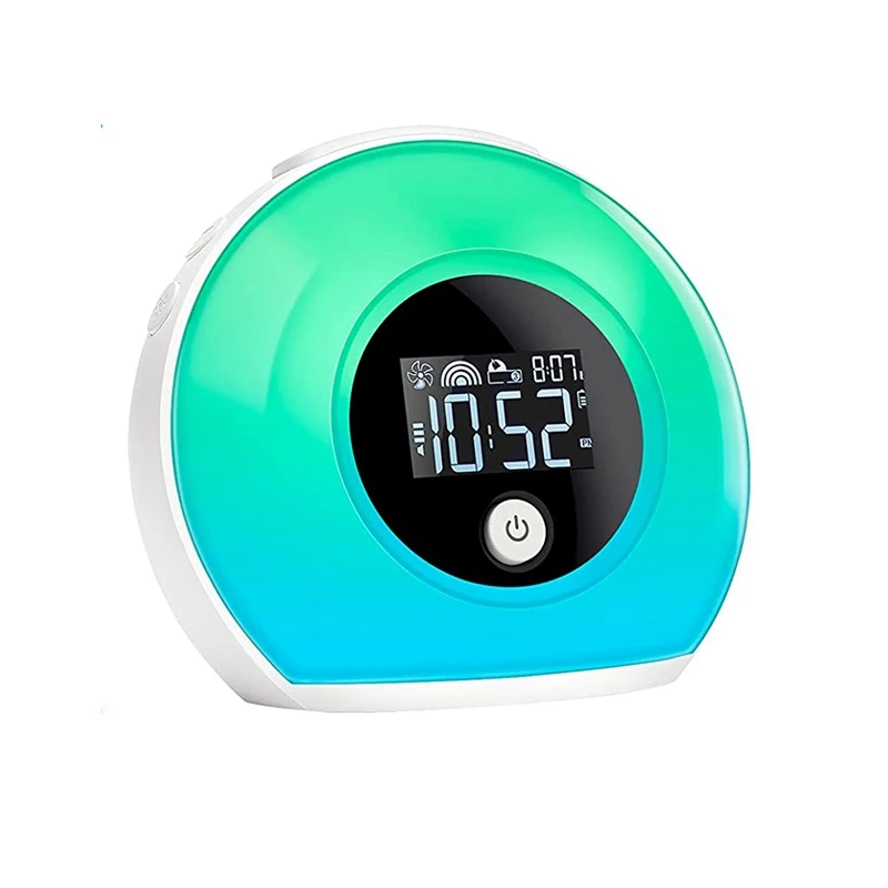 

Night Light Alarm Clock Bluetooth Speaker 5 Colors Wake Up Light Alarm Clock Bedside Colorful LED Digital Clocks Player Promotio