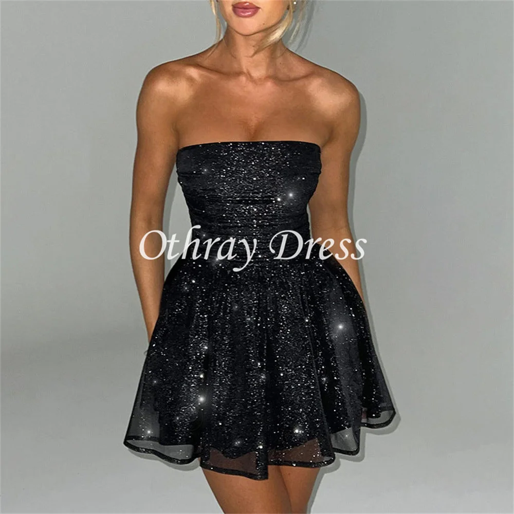 

Sexy Strapless A-line Evening Dress Backless Elegant Party Women's Dresses Short Cocktail Dress for Women Homecoming Dress