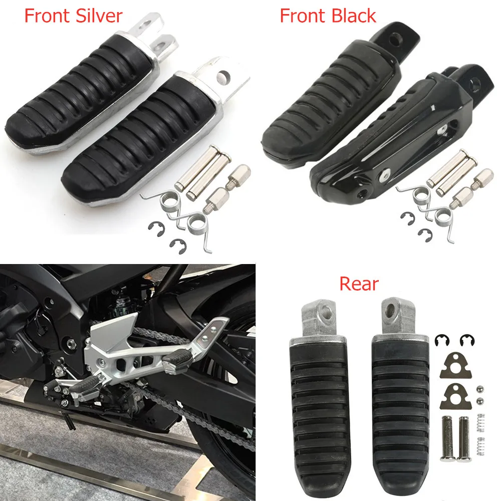 Motorcycle Front&Rear Footpeg Footrests For Suzuki DL650 DL1000 GSF1250 SX650F Bandit 650 SFV650 SV650 GSR600 GSXR1100 Foot Pegs