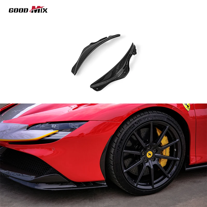 OEM Style Prepreg Dry Carbon Fiber Bodykit Front Bumper Trim for Ferrari SF90 Stradale Spider