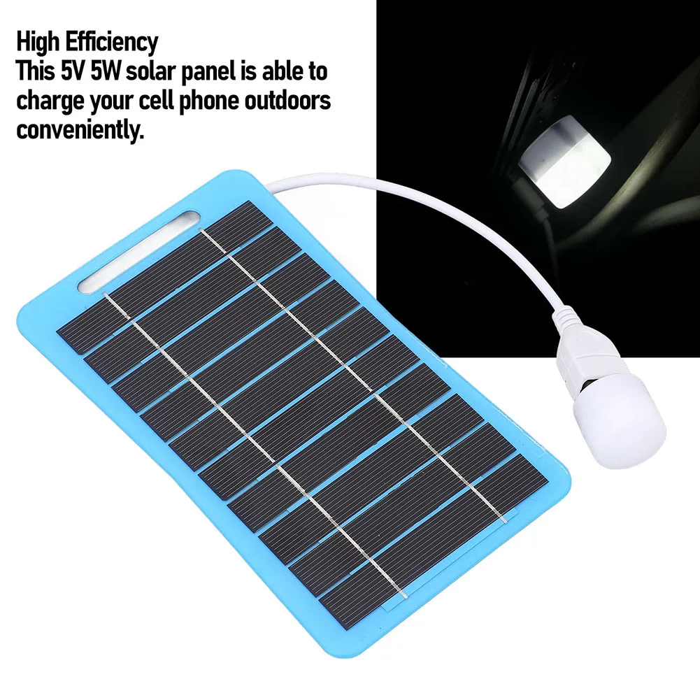 Polycrystalline Silicon Solar Panels 5W5V USB Waterproof Outdoor Battery Cell Phone Chargers Photovoltaic Panels Chargers Parts