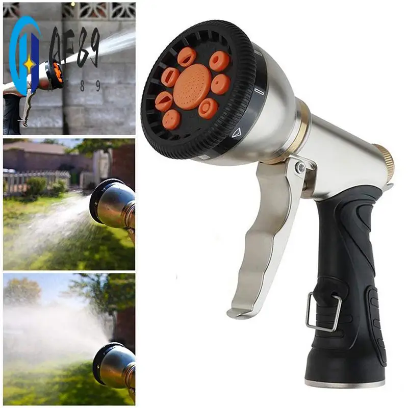 

AF89-Garden Hose Nozzles Metal High Pressure Jet Garden Water Hose Spray For Cleaning