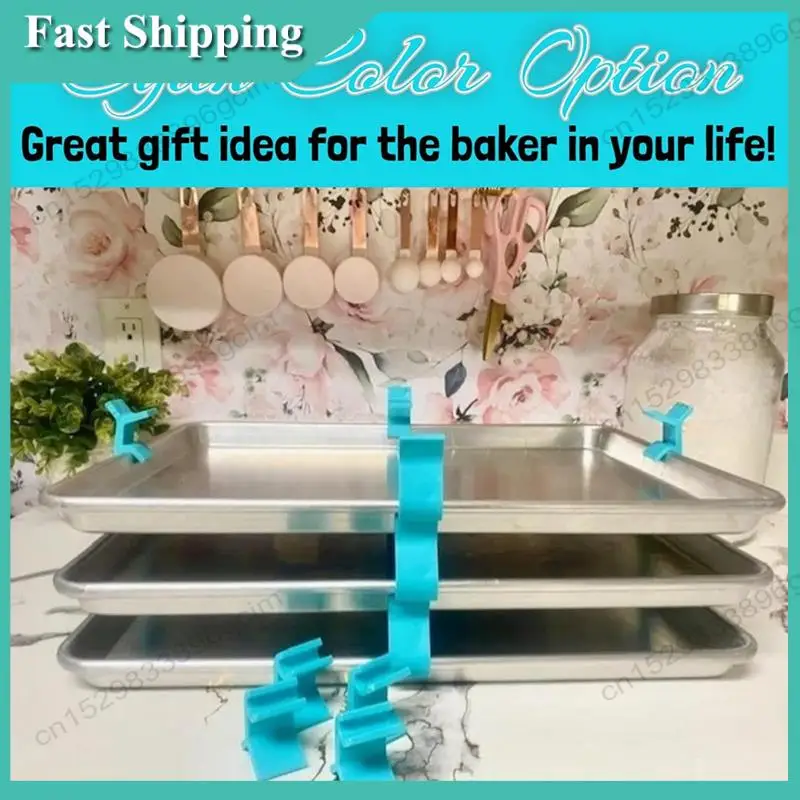

-BABQ Baking Sheet Stacker Pack Of 16, Tray Stackers Stacking Holder Rack Kitchenwares Tray Stacker For Freeze Dryer Trays