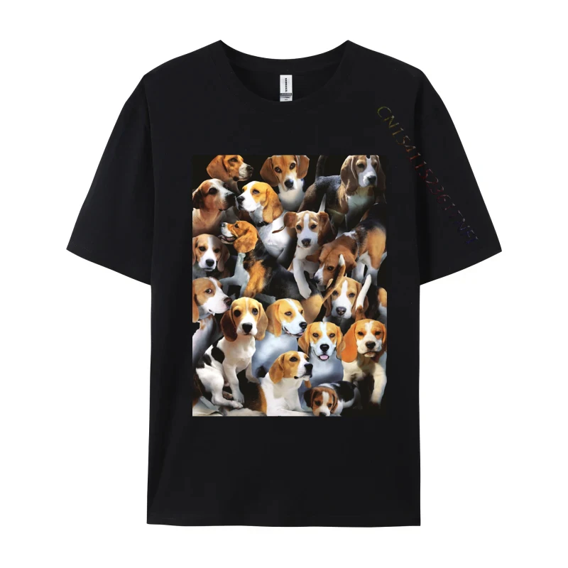 

Beagle T-shirt Funny Animal Owner T-Shirt Latest Printed Tops Shirt Cotton T Shirts For Boys Geek Black