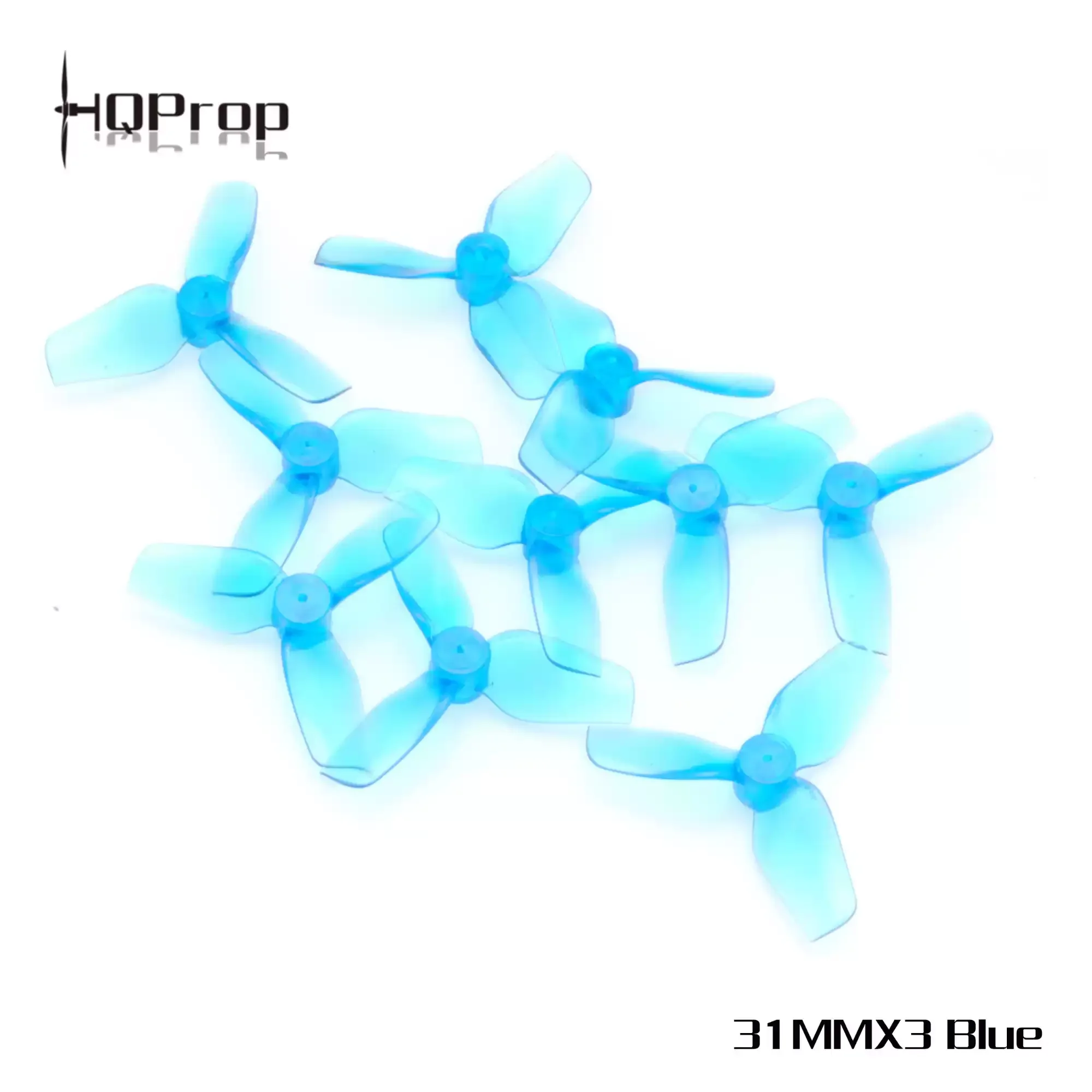 HQProp 31MMX3-1MM 1.2 Inch 3-Blade PC Propeller 1mm Shaft 2CW+2CCW Indoor Brushless Tiny Whoop FPV Drone Blades