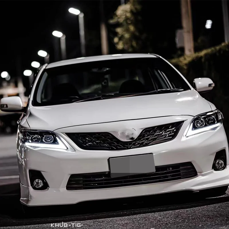 Modified For Toyota Corolla Racing Grill For Corolla 2011-2013 Modified Front Bumper Mesh Cover Front Grill Grille For Trims