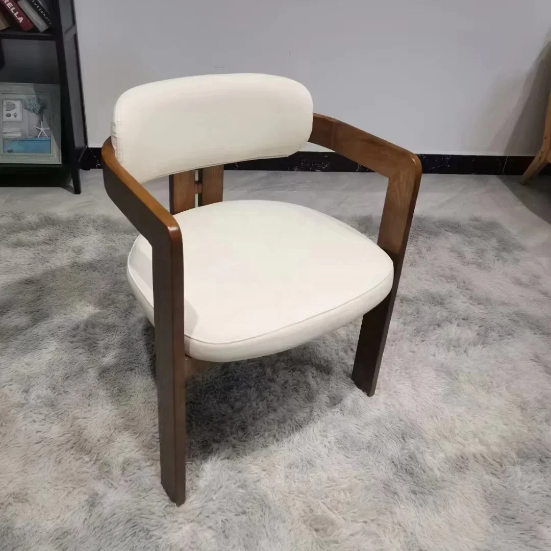 Modern walnut color wooden chair wholesale solid wood chairs for hotel use accent furniture antique dinning room chairs