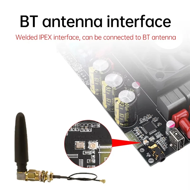 【البيع الساخن】مضخم صوت 2.1 قناة 300Wx 2+ 600W لوحة مضخم صوت ستيريو رقمية تتميز بشريحة Tpa3255 المستوردة TPA3255