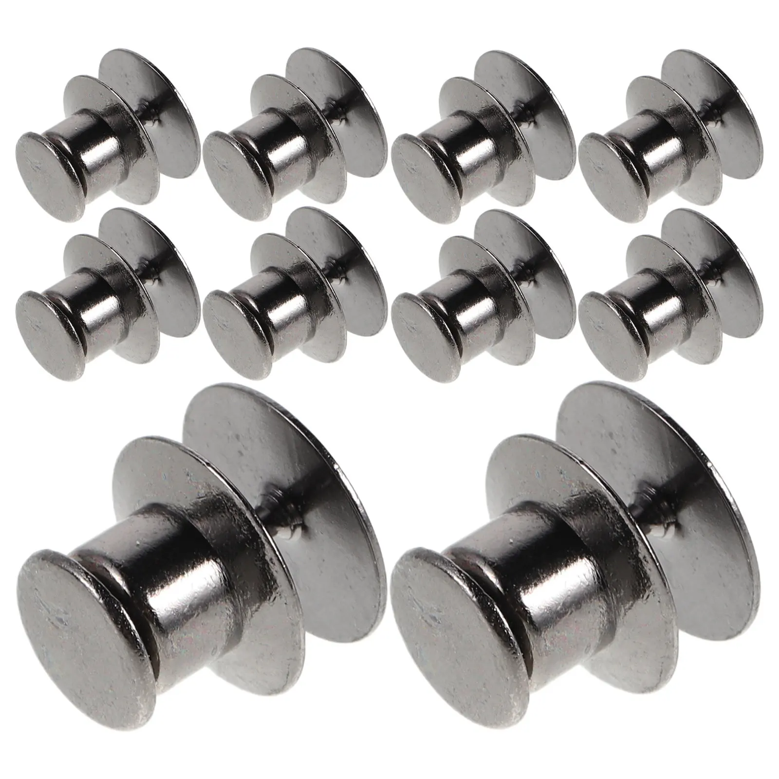 

30Set Pin Locks for Enamel Pins - Heavy Duty Metal Locking Backs Flat Secure Clasps for Jewelry Crafts Badge Making Brooch