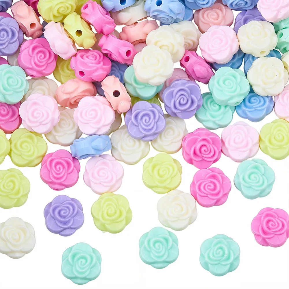 100-pecas-de-contas-acrilicas-opacas-em-forma-de-flor-cores-mistas-16x8mm-furo-23mm