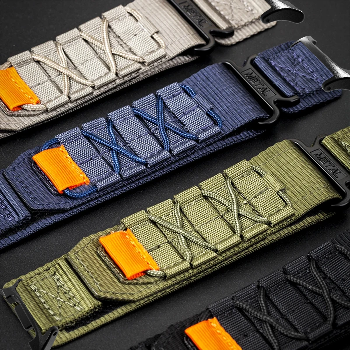 Nylon-Reise-Loop-Band für Samsung Galaxy Watch 8 Ultra 2 Correa Sport-Armband für Samsung Galaxy Ultra 47 mm Zubehör