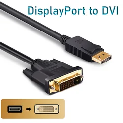 HDmatters DisplayPort do kabla DVI DisplayPort DP do DVI kabel monitora wideo DP do DVI 3M,1.8M,0.9M,0.45M