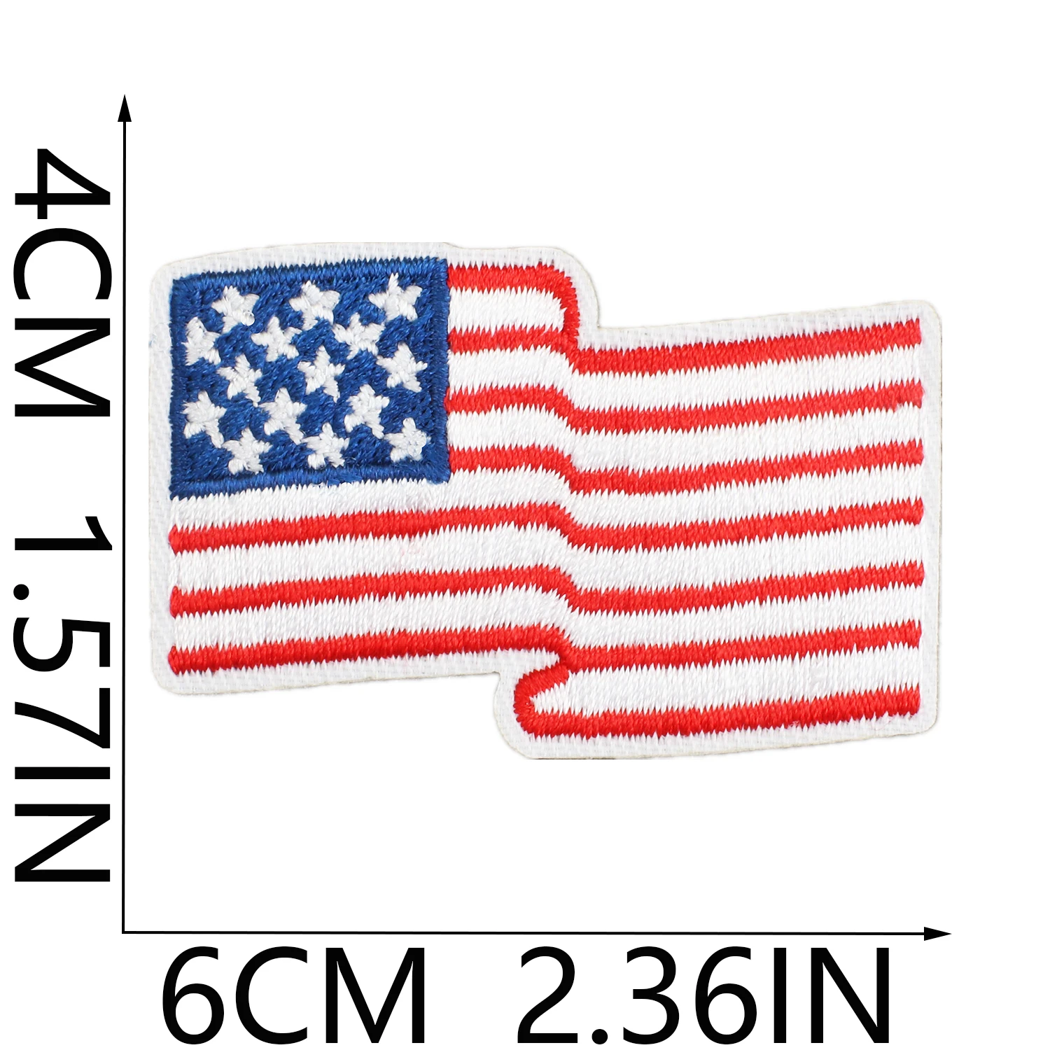 1 sztuka American National Day Cake Embroidery Patch USA Independence Day Love Eagle Flag Patches Iron On Clothing Logo Badge