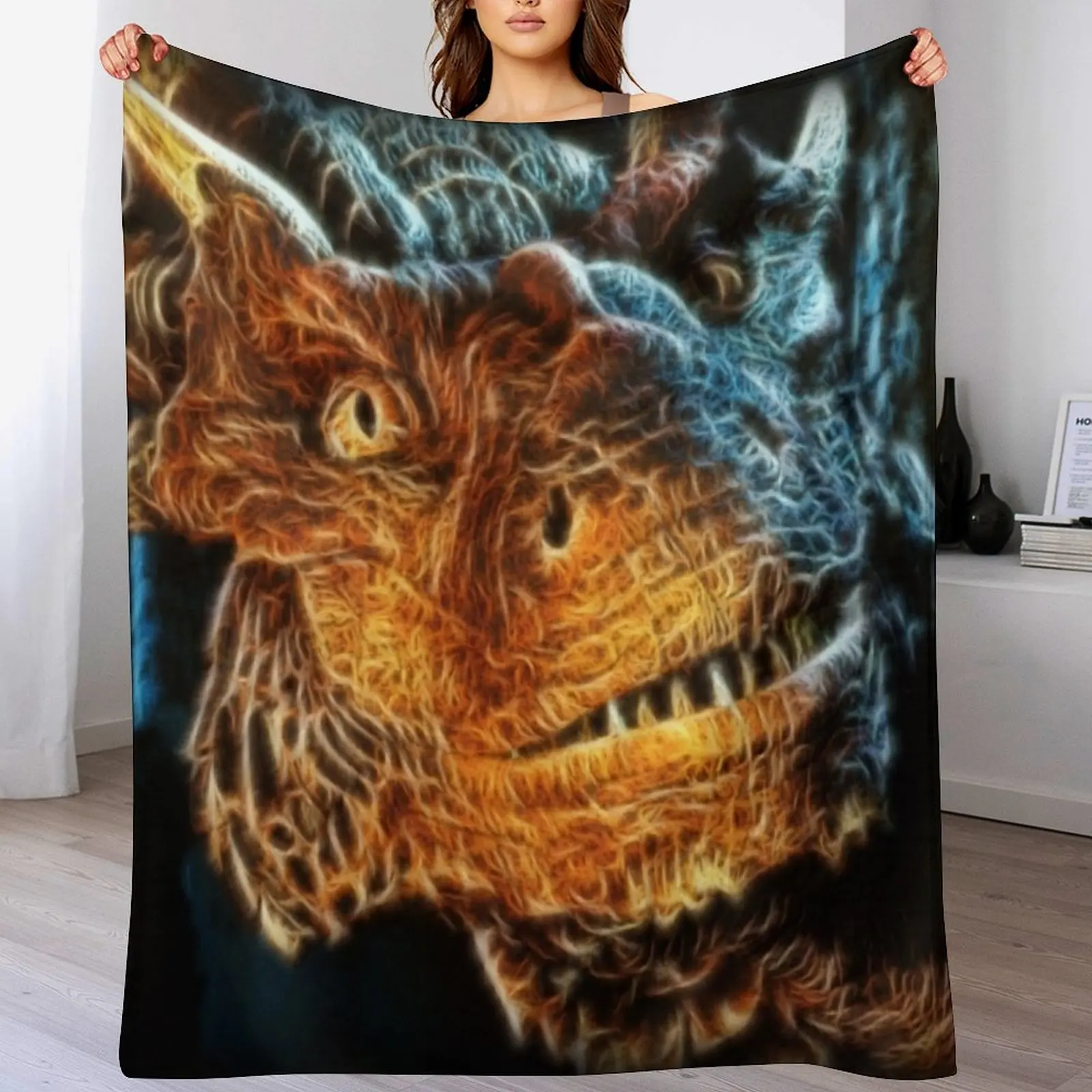 

Draco The Dragon From The Hit Dragonheart Movie Throw Blanket Summer warm winter Decorative Sofas blankets ands Blankets
