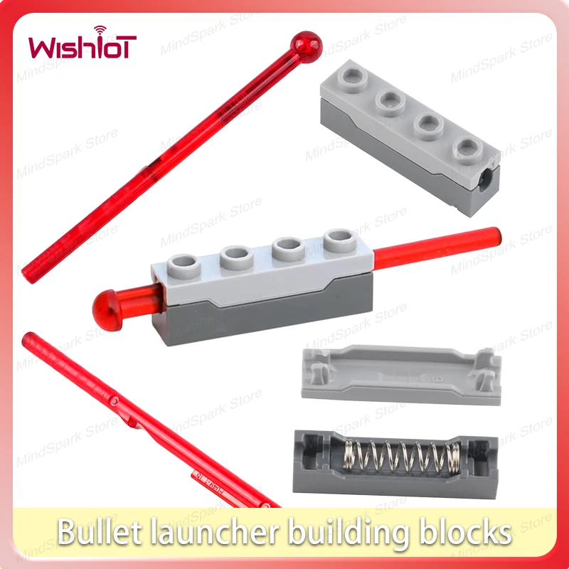 

Пулевая пусковая установка, строительные блоки, мелкие частицы, технология MOC, аксессуары, сделай сам, сращивание кирпичей, совместимые блоки, детские игрушки