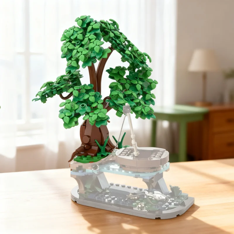 244pcs MOC The Shire Gwp Lush Fantasy Castle Model Building Blocks Bedroom Decor Shelf Decor Creative Display Gift For Adults