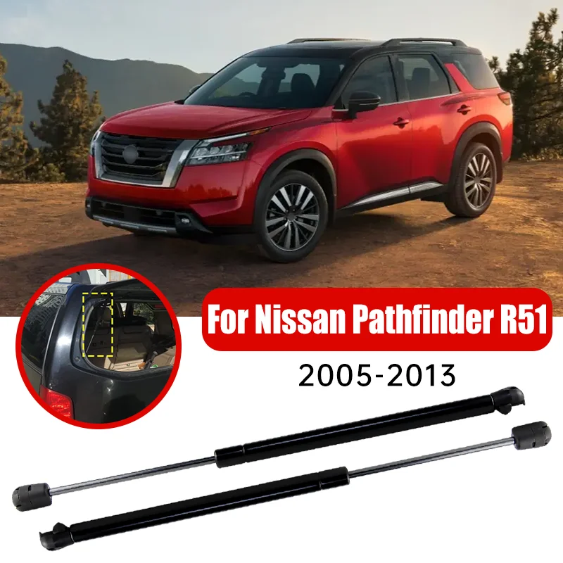 

2PCS For Nissan Pathfinder R51 2005-2013 OEM#:90460ZL90A, 90460-ZL90A Tailgate Rear Window Glass Gas Struts Support