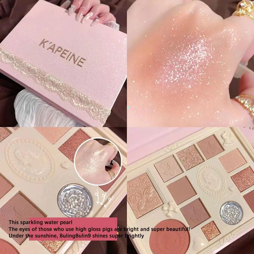 Palette de fards à barrage scintillants pour femmes, maquillage longue durée, beauté des yeux, éclaircir, cosmétiques pour les yeux, 12 documents, 256 Earth S, S4k3