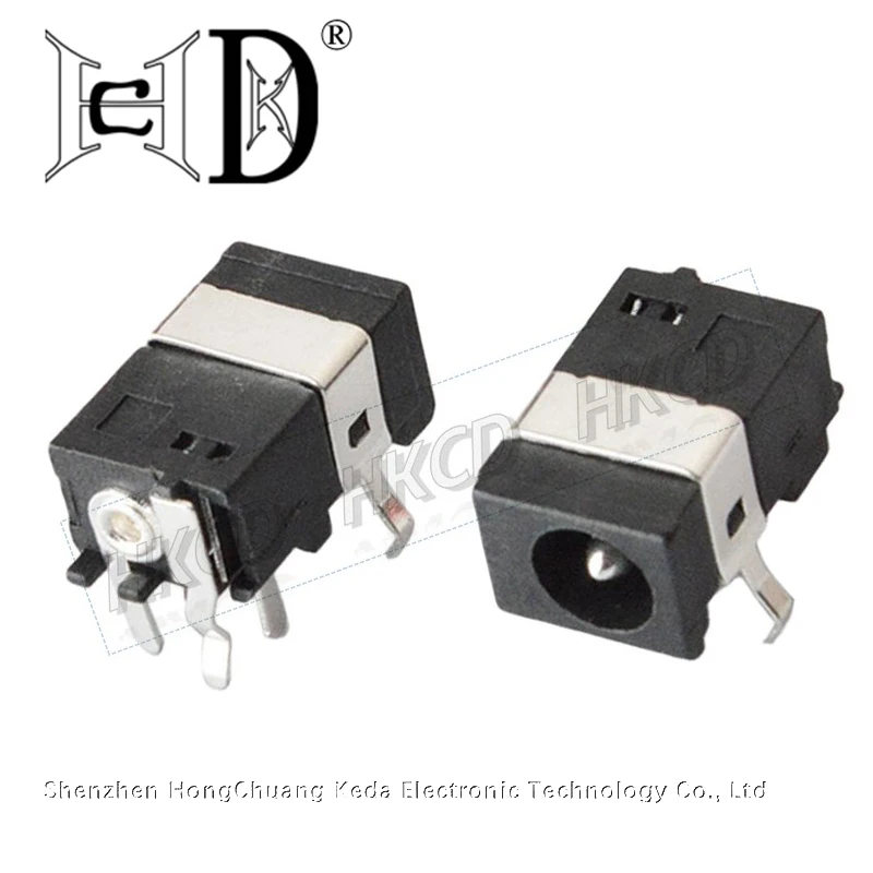 5pcs DC-030 4.0*1.7mm Tip DC Power Jack / Socket 3Pin DIP Panel Switch Audio Interface Charging Connector DC030