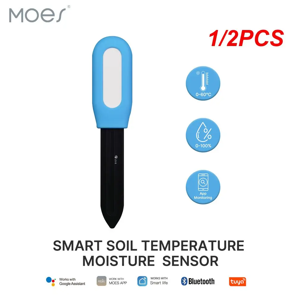 

1/2PCS Temperature 16.20*3.35*2.10cm High Sensitivity Easy-to-use Data Stability Smooth Texture Remote Soil Monitoring Soil