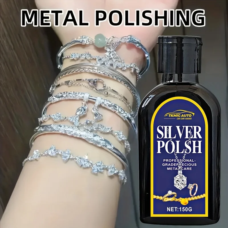 

150g Tarnish & Oxidation Remover, Shine Enhancing Polish for Silvery, white Golden Jewelry,And Long-Lasting Care Solution