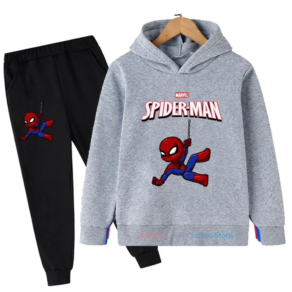 Spring Hulk Spiderman Kids Clothes Set 2 Piece Hoodies Pant Sets Clothing For Boys Tracksuit Set Children Baby Boys Clothes Set