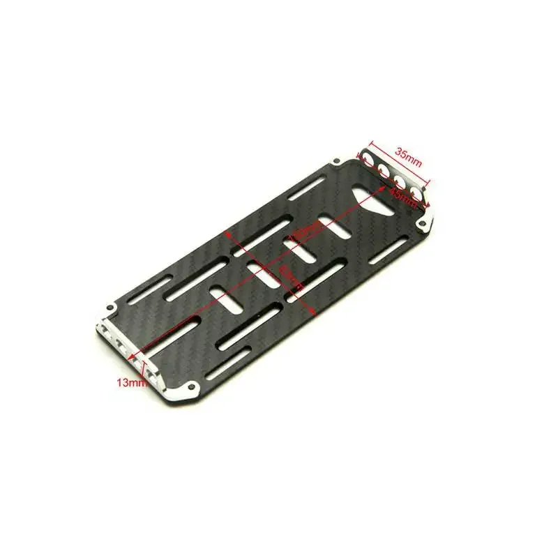 Zufällige Muster Kohlefaser Batterie Montage Tablett Platte für Axial SCX10 1/10 RC Crawler Auto" – Detail 6