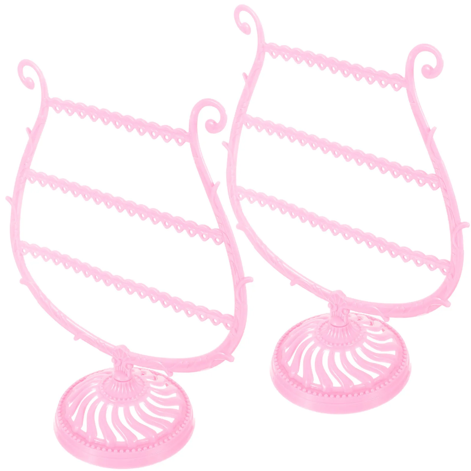 2Pcs Earring Display Stands Wine Cup Shape Durable Organizer for Hanging Stud Dangling Earrings Jewelry Display Rack