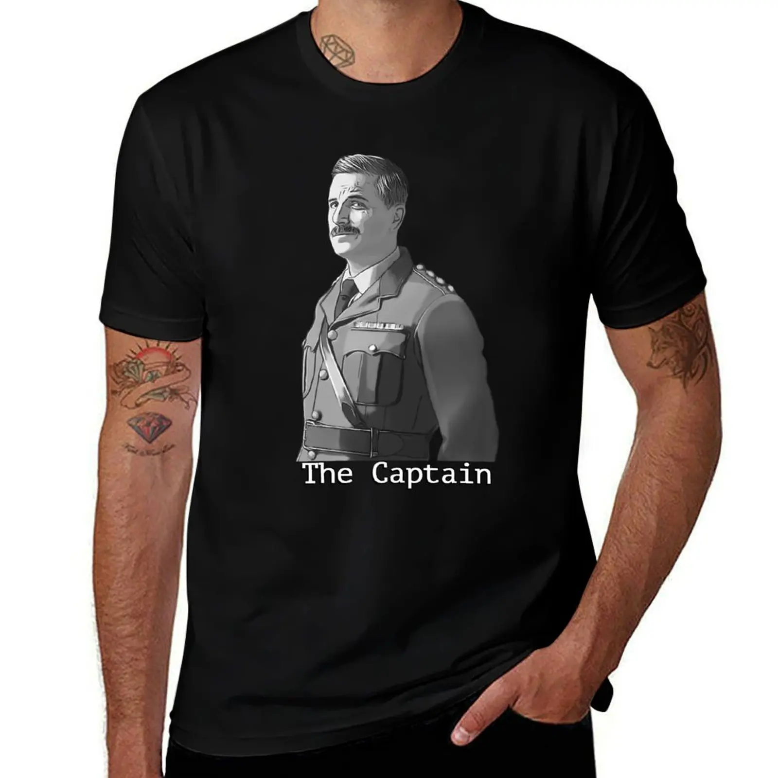 

BBC Ghosts The Captain T-Shirt baggy shirts shirts graphic tee men tshirt