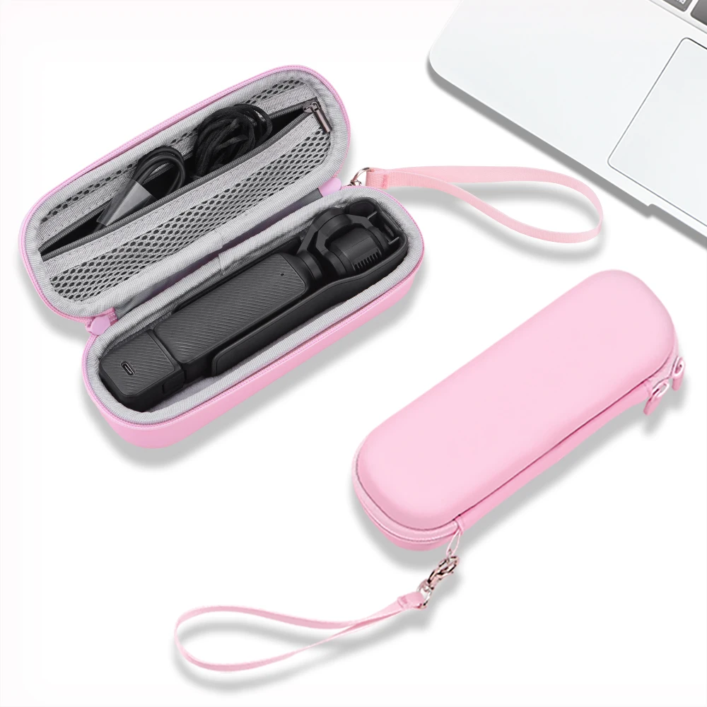 ل DJI Osmo Pocket 3 Body Bag المحمولة صندوق تخزين من الألومنيوم اليد مقاوم للماء Osmo Pocket 3 مقبض حزام الوردي ملحقات الكاميرا