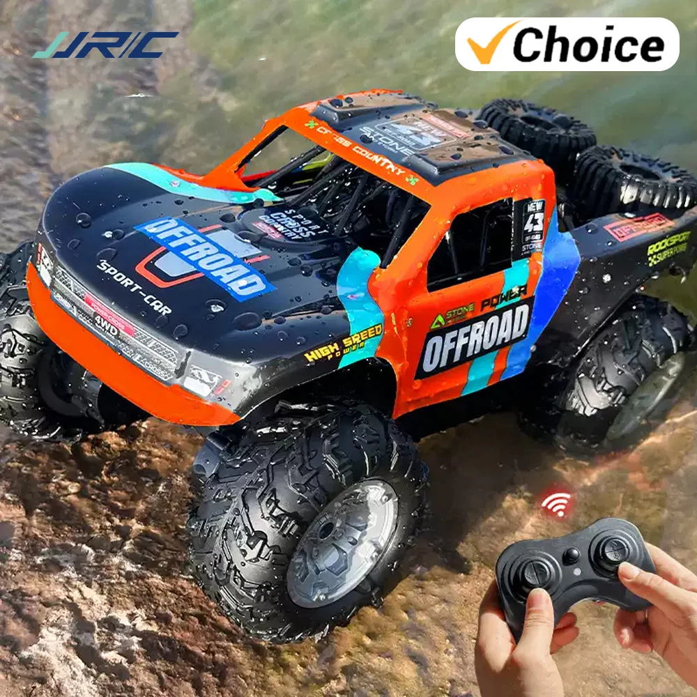 RC سيارة JJRC Q205 4WD شاحنة عالية السرعة 360 دوران برمائية على الطرق الوعرة مركبة 2.4g تحكم عن بعد لعب للبنين هدايا الاطفال