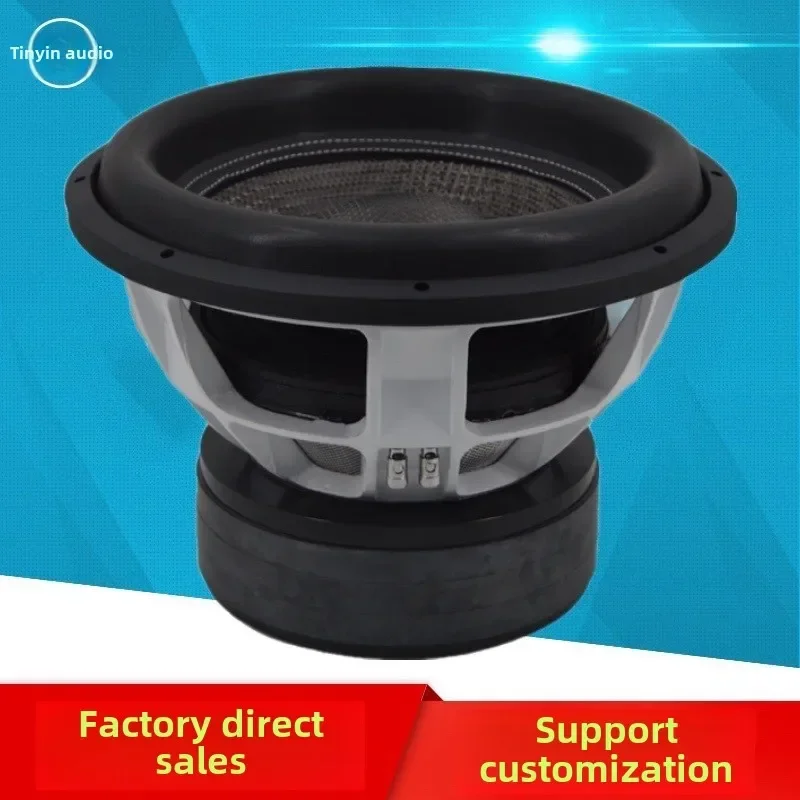 Professional 15-Inch High Power Car Super Subwoofer Triple Magnet 125mm Paper Cone with Foam Surround Shocking Sound Quality