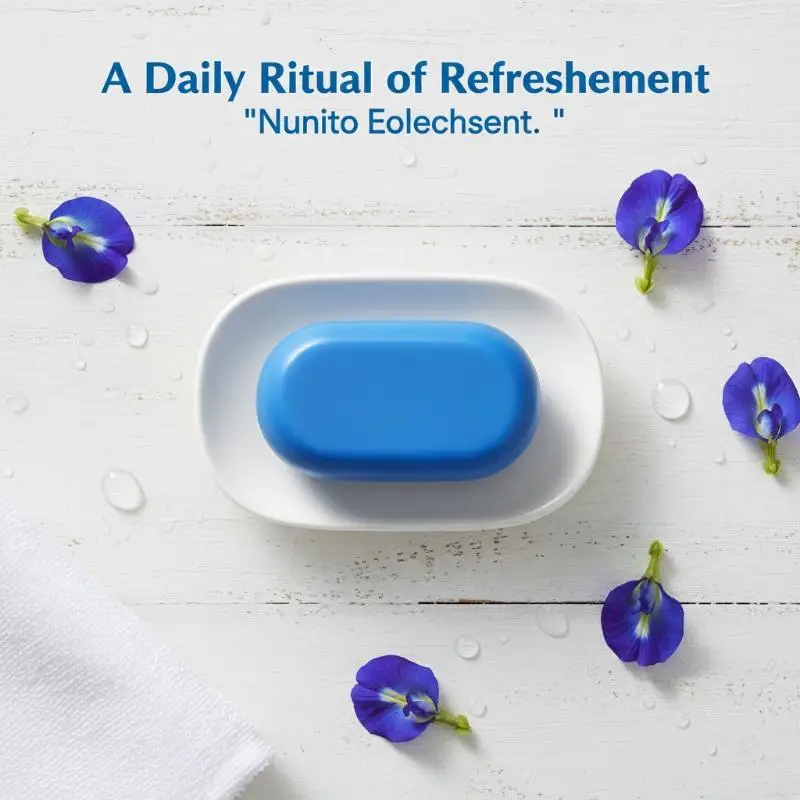 Blue Soap Gentle Deep Cleansing Face & Body Soap Bar Natural Long-lasting Fresh Scent Daily Bath Soap