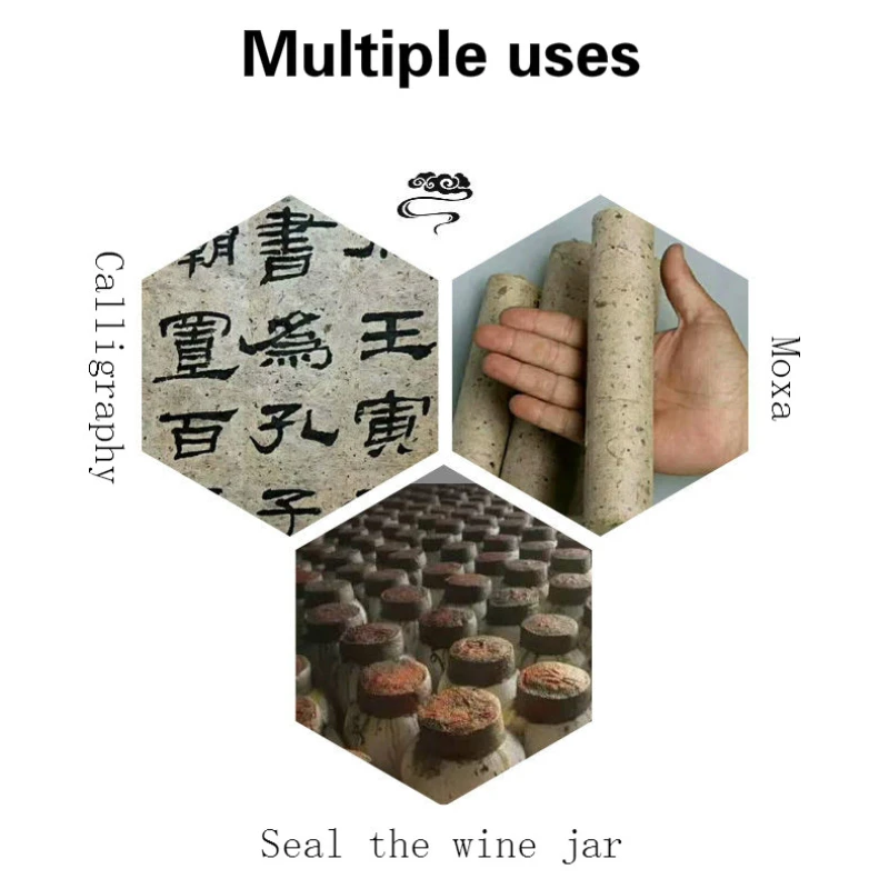 Half Ripe Xuan Paper 30*40cm Chinese Antique Mulberry Paper Handmade Natural Fiber Wine Jar Moxa Calligraphy Painting Rice Paper