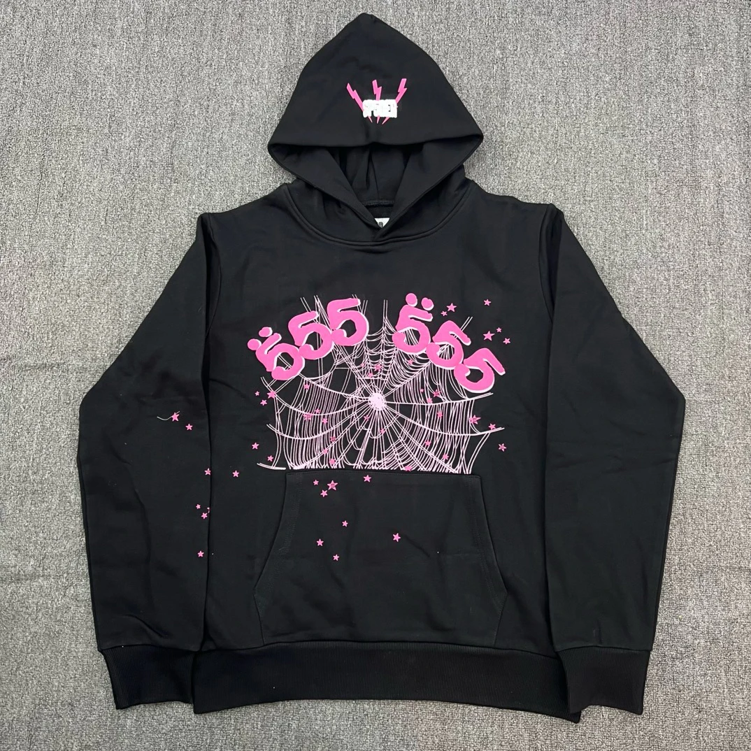 

American High Street Angel Code Printed Fce Hoodie Casual Long Sve Sweatirt Youth Faion Streetwear Spring Autumn