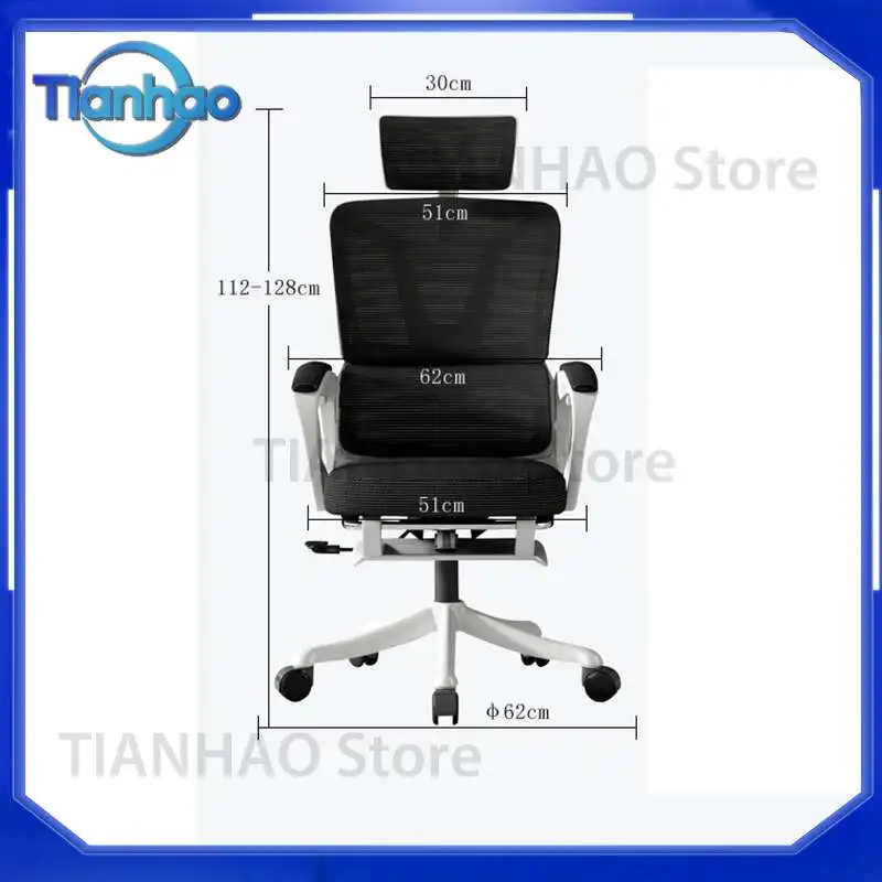 Ergonomic Executive Office Chair with Lumbar Support for Modern Workspaces Schoolboy Work Chair Lounge Folding Chair for Home