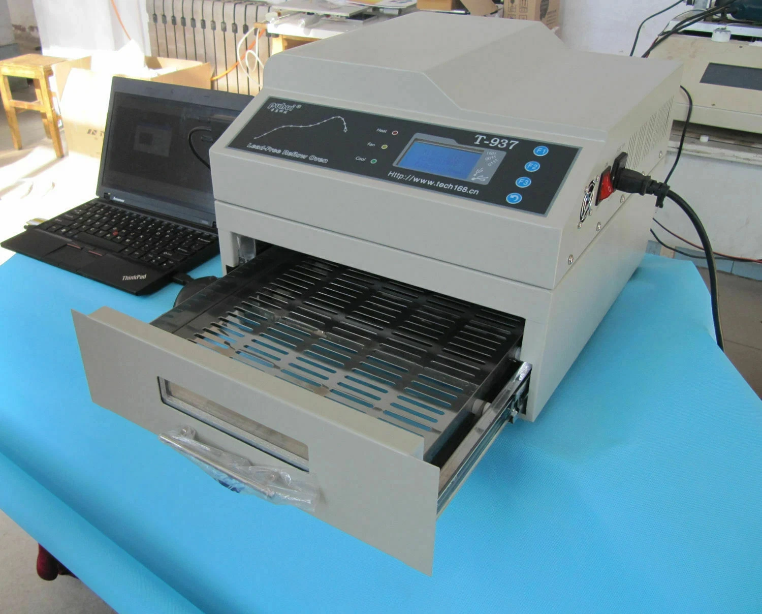 Lead-Free Desktop Reflow Oven Infrared Hot Air Soldering Station for BGA SMD SMT IC Chip PCB Rework Repair