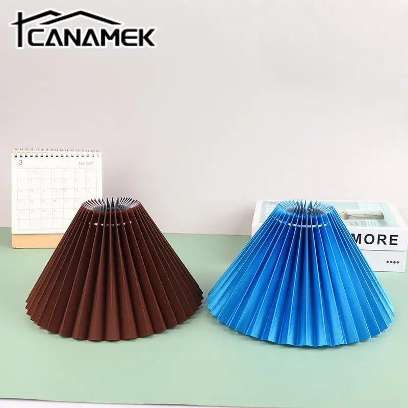 

1PC Pleated Lampshade Light Cover Japanese Style Fabric Table Lamp Ceiling Decor Lamp Covers Shades Lighting Accessorie