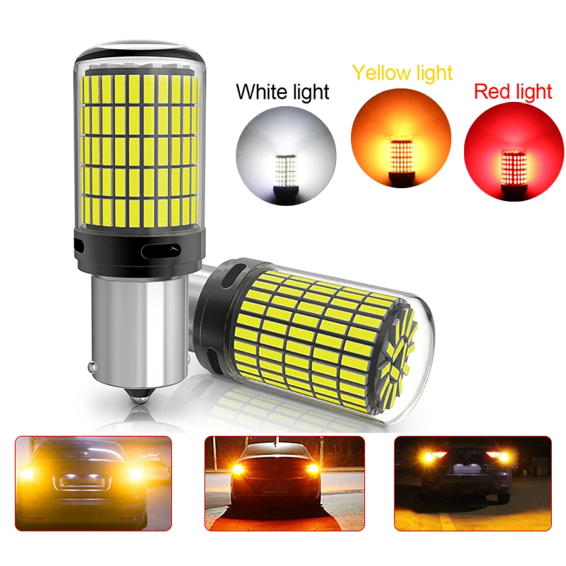 HighPower Car Led Light Canbus 4014SMD For Car Brake Lamp Stop Signal Bulb 1156 BAU15S 1157 BAY15D P21W 7440 7443 W21W 12V Diode