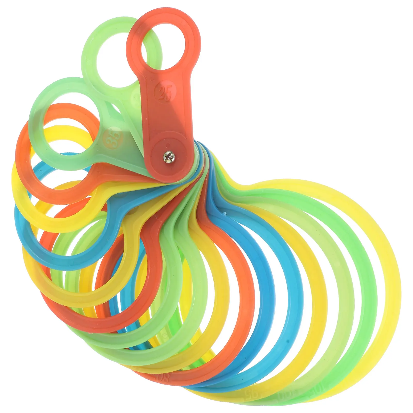 

1 set Fruit Grading Measuring Tool 25mm to 110mm Diameter Gauge Circle Picker Pocket Sizer for Oranges Peaches Fruit Measurement