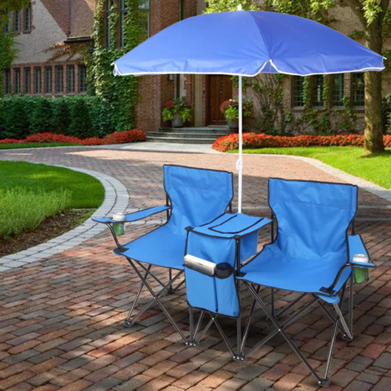 

Outdoor Beach Fishing Chair With Umbrella Removable And Foldable Convenient And Practical To Use Good Durability And Quality