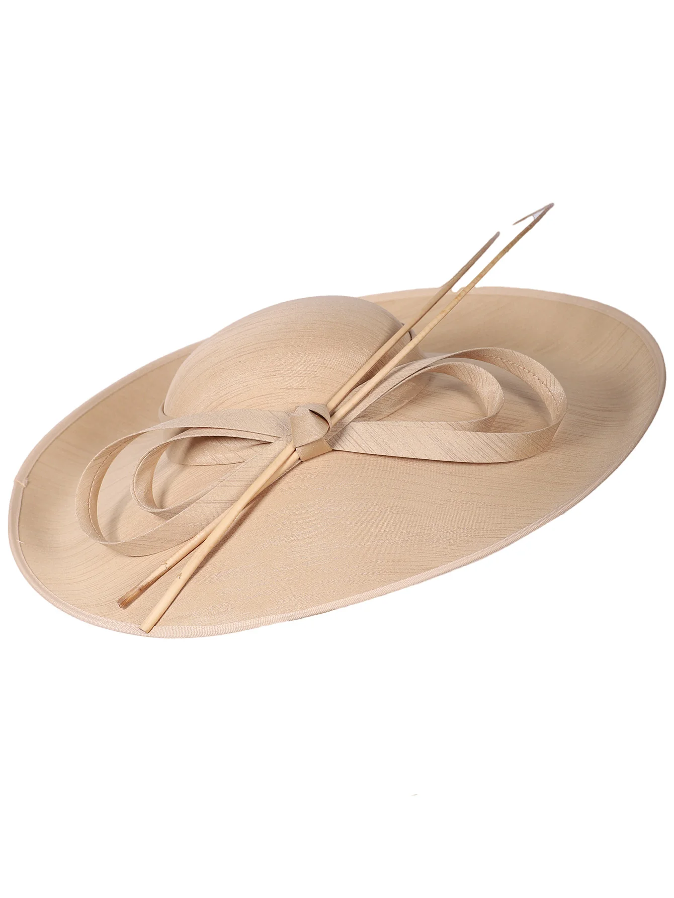 FS Royal Red Damen Hochzeiten Fascinator Hüte Frauen Schwarz Große Große Krempe Kentucky Kirche Fedoras Tea Party Kleid Sinamay Hut – Detail 5